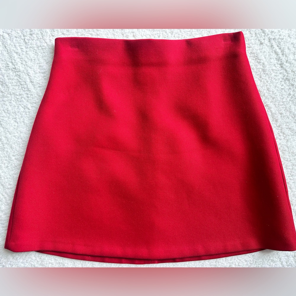 Zara Red Skirt